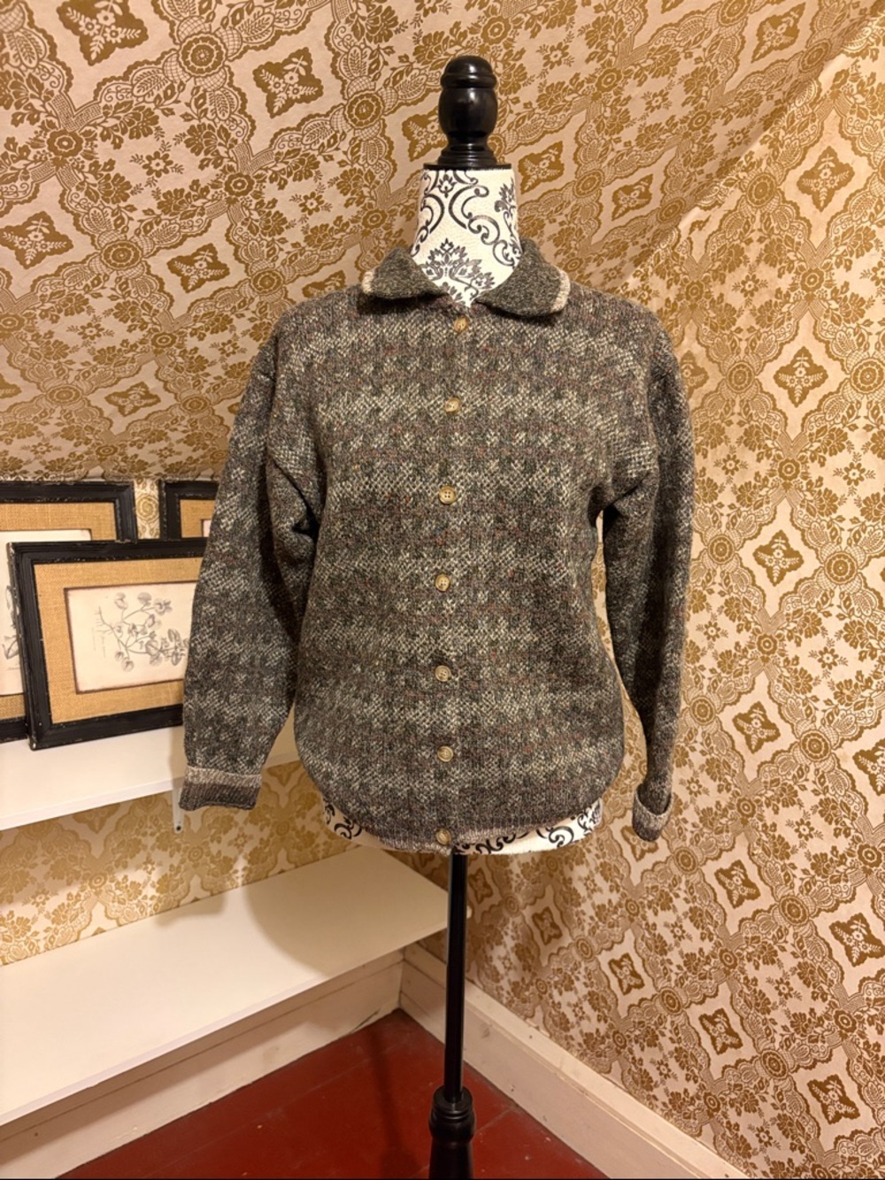 Vintage Shetland Wool Cardigan